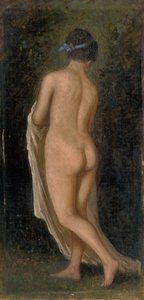 Studio di un nudo femminile in piedi