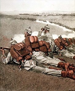 Vicino a Dieuze, illustrazione da una rivista tedesca, 