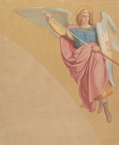 Arcangelo che estrae una spada, 1825-86 da Eduard von Steinle