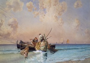 Ritorno dalla pesca, di Eduardo Dalbono