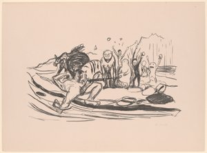 La morte di Alpha da Edvard Munch