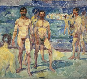 Uomini che fanno il bagno