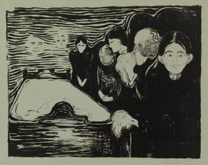 Al capezzale del moribondo da Edvard Munch