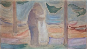 Coppia sulla spiaggia da Edvard Munch