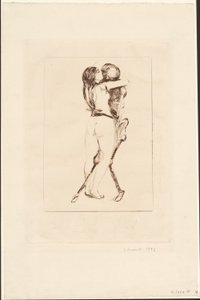 La morte e la donna da Edvard Munch
