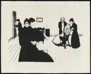 La morte nella stanza del malato da Edvard Munch