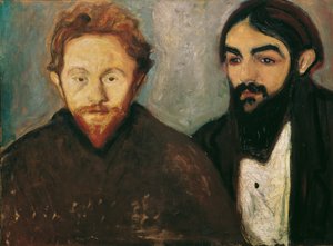 Il pittore Paul Herrmann e il medico Paul Contard da Edvard Munch
