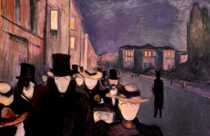 Sera su Karl Johan, 1892 da Edvard Munch