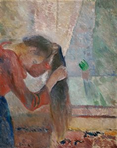 Ragazza che si pettina da Edvard Munch