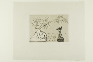 Interno con sculture da Edvard Munch