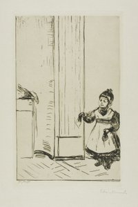 Interno con un bambino. Lothar Linde da Edvard Munch