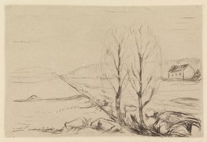 Due alberi da Edvard Munch