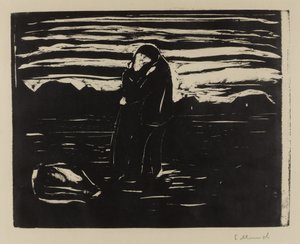 Bacio nel campo, 1905 da Edvard Munch