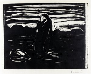 Il bacio nei campi da Edvard Munch