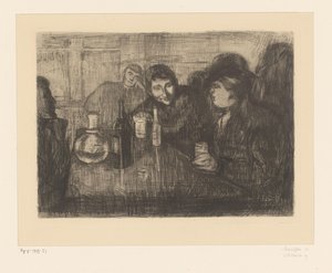 Uomini intorno a un tavolo in un caffè