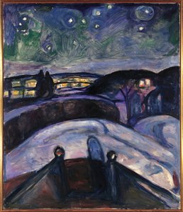 Oslo, Notte stellata da Edvard Munch