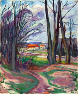 Paesaggio a Skoyen da Edvard Munch