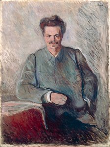 Ritratto di Johan August Strindberg da Edvard Munch