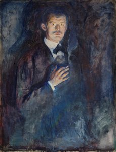 Autoritratto con sigaretta da Edvard Munch