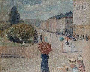 Giornata di primavera al Karl Johan da Edvard Munch