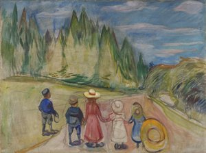 La foresta delle fiabe da Edvard Munch