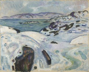 Inverno sul fiordo da Edvard Munch