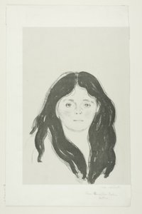 Giovane donna del Quartiere Latino da Edvard Munch