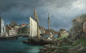 Villaggio di pescatori da Edvard Skari