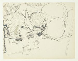 Studio di composizione per il quadro di Langelinie da Edvard Weie