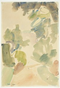 Strada nella foresta. Studio di colore da Edvard Weie