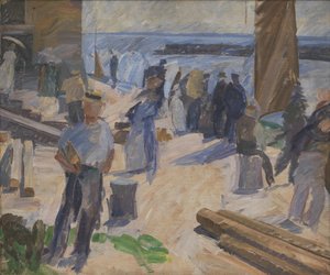 La barca della posta arriva, Christiansø da Edvard Weie