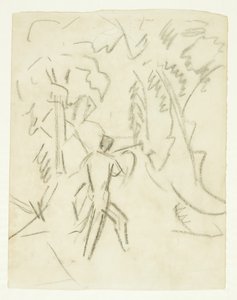 Bozzetto per il dipinto Fauno e Ninfa da Edvard Weie