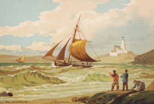 Passando per Whitby (litografia a colori)