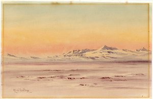 Scena costiera antartica, 1901-04 da Edward Adrian Wilson