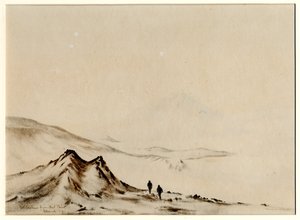 Monte Erebus da Hut Point, 1901-04 da Edward Adrian Wilson