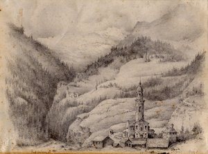 Tiefencastel, Svizzera, 1899 da Edward Adrian Wilson
