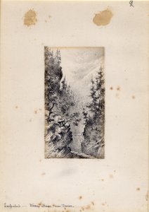 Wiesen Strasse vicino a Davos, Svizzera, 1898-99 da Edward Adrian Wilson