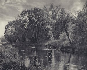 Su un affluente di prova (foto in bianco e nero) da Edward Alfred Barton