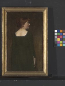 Ritratto di una giovane donna, circa 1887 da Edward August Bell