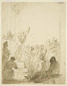 Schizzo originale per la Pala d