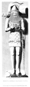 Effigie di Edoardo il Principe Nero 1330-1376 da Edward Blore
