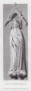Effigie della Regina Eleonora da Edward Blore