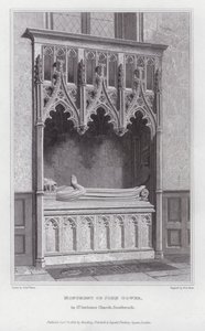 Monumento di John Gower, nella Chiesa di St Saviours, Southwark da Edward Blore