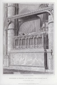 Monumento di Philippa, regina di re Edoardo III, nell