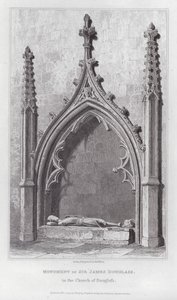 Monumento di Sir James Douglass, nella Chiesa di Douglass (incisione)