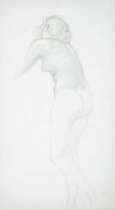 Nudo femminile visto di schiena da Edward Burne-Jones