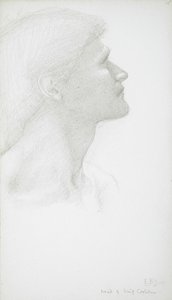 Testa di uomo da Edward Burne-Jones