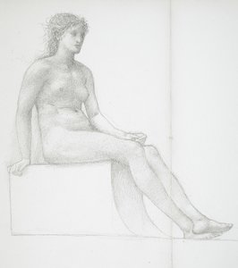 Gambe di una donna nuda da Edward Burne-Jones