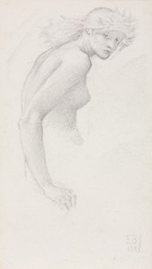 Studio di una figura femminile da Edward Burne-Jones