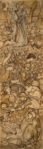 La battaglia di Bet-Horon - Giosuè ordina al sole e alla luna di fermarsi da Edward Burne-Jones